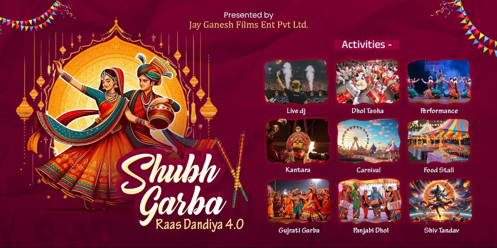 Dandiya nights, all lit up